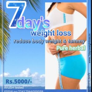 7 days weight loss